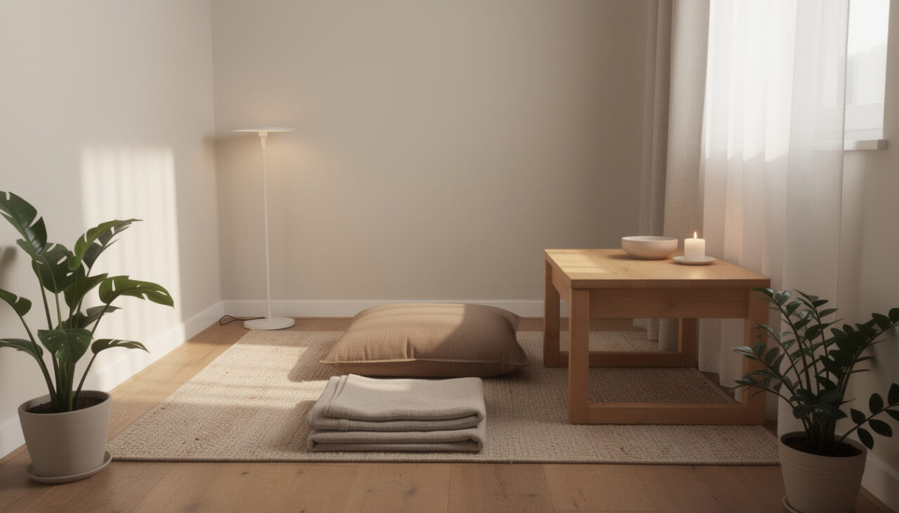 Comment aménager un espace de méditation dans une petite pièce ?